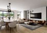 design modern interior with realistic 3d rendering